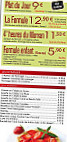 Cafe des Tilleuls menu