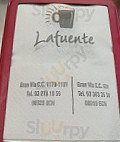 Lafuente menu