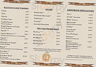 Taverna Zeus menu