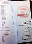 Mikado Sushi And Steak House menu
