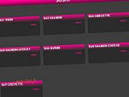 Sushi Web menu