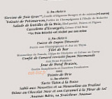 Auberge Du Vieux Pavé menu