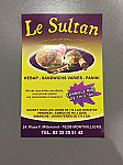 Le Sultan menu
