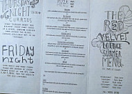 Red Velvet Lounge menu