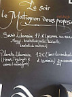 Le Matignon menu