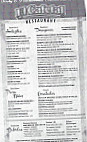 El Cafetal menu