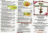 Thai Classic menu