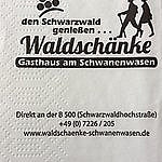 Gasthaus Schwanenwasen Restaurant menu