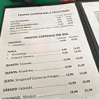 Restaurante Por Do Sol menu