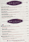 Restaurant L'adresse menu