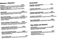 Bitburger Bierhaus menu