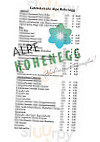 Hohenegg menu