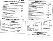Commander Restaurant & Bar menu