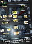 Phat Thai menu