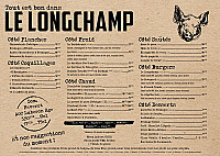 Le Longchamp menu