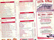 Pitta Gyros Grill menu