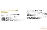 Cafe Francoeur menu