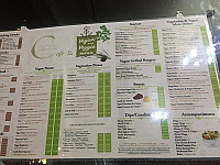 The Grove Cafe menu