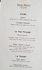 Le Lion Verd menu