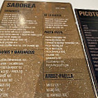 La Chumbera menu