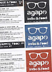 Agapo Indie&food menu