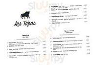 Las Tapas menu