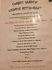 Forbes Garden menu
