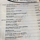 El Callejon menu