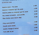 La Table de Babette menu