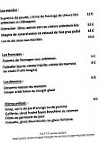 Auberge Du Vieux Lanas menu