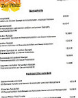 Zur Pfalz menu