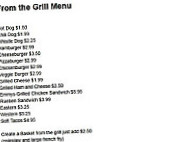 Dow's Market And Takeout menu