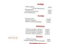 Al Koutoubia menu