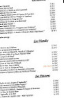 Cafe Restaurant des Grands Bassins menu