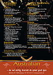 Australian Barbecue menu