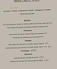 Auberge Au Vieux Couvent menu