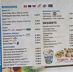 Tortias menu