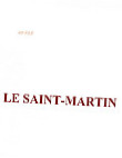 Le Saint-martin menu