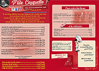 P'tite Casquette menu