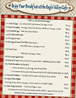 Eagle Valley Cafe menu