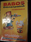 Babos Donerpoint menu