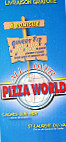 Pizza World menu