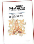 Maharaja Indian Cuisine menu