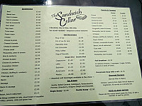 The Sandwich Cellar menu