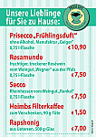 Presse-Cafe menu