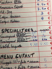 Friterie Mimi menu