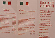 Eiscafé Garden menu