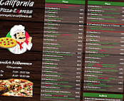 Pizza-Express California menu