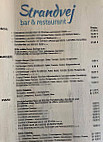 Strandvej Bar Restaurant Großenbrode menu