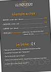 Les Terrasses De La Rotonde menu